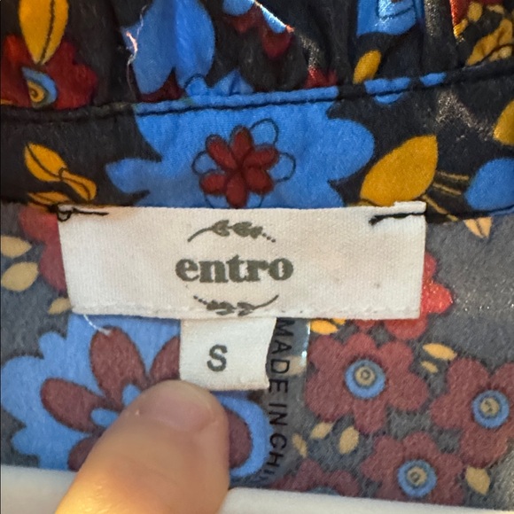 Entro Blue and Yellow Floral Dress - Picture 2 of 4